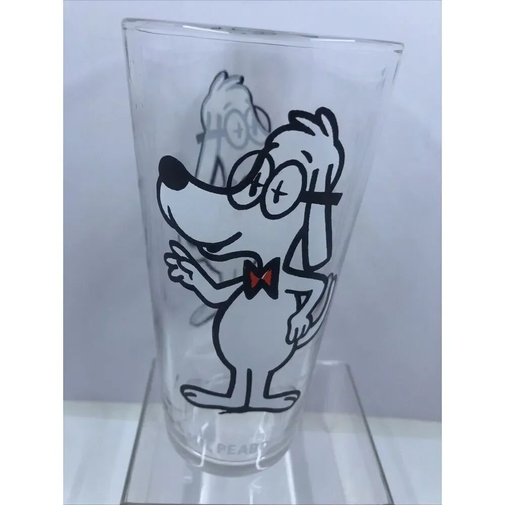 Vintage  Mr. Peabody Drinking Glass Pepsi Collector 1970's Pat Ward